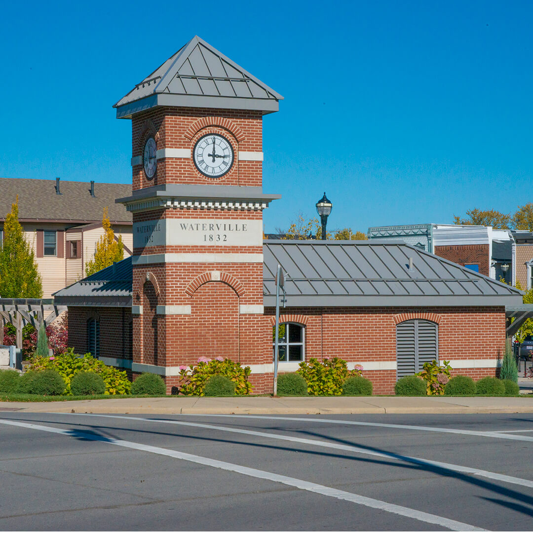 The-Clock-Tower-in-Downtown-Waterville